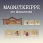 Preview: Magnet Krippe - Adventskalender mit 24 Magneten